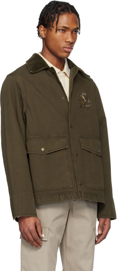 Jakna Burberry Burberry Cotton Field Jacket Zelena | 8101709, 4