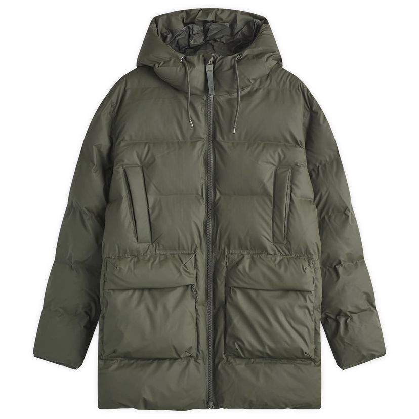 Pernata jakna Rains Rains Alta Long Puffer Cargo Jacket, Size Medium Zelena | 15210-03