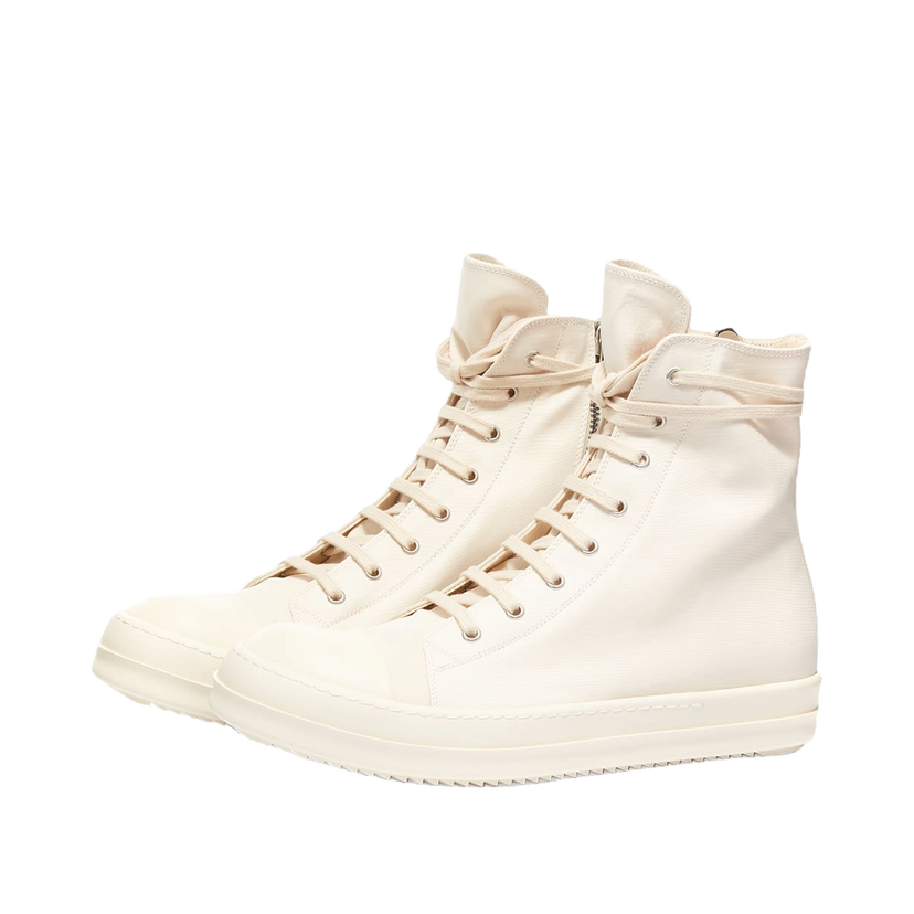 Tenisice i cipele Rick Owens DRKSHDW Cotton Nylon High Bijela | DU01B7800-MU-2111