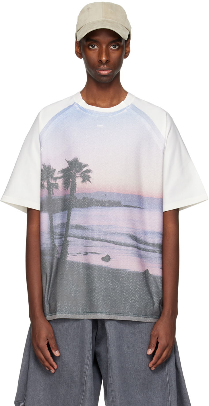 Majica kratkih rukava ADER ERROR Palm Tree Graphic T-Shirt Bijela | BN01SSTS0106PP