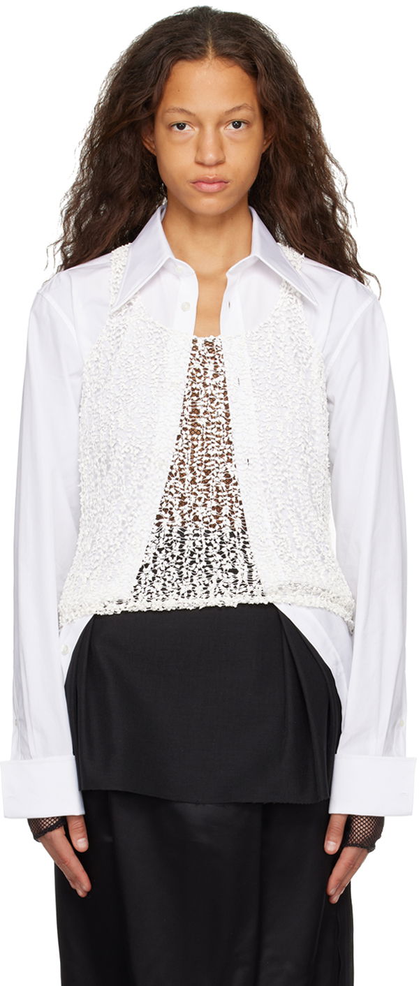 Košulja Maison Margiela Sheer Tank Top Bijela | S29NL0055 M13010