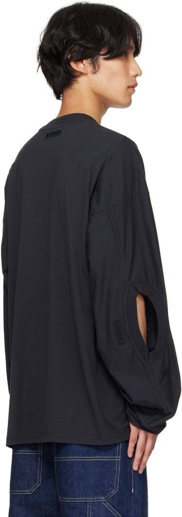 Majica kratkih rukava VETEMENTS VETEMENTS Logo Cut-Up Longsleeve T-Shirt Crna | UH76LS580B, 2