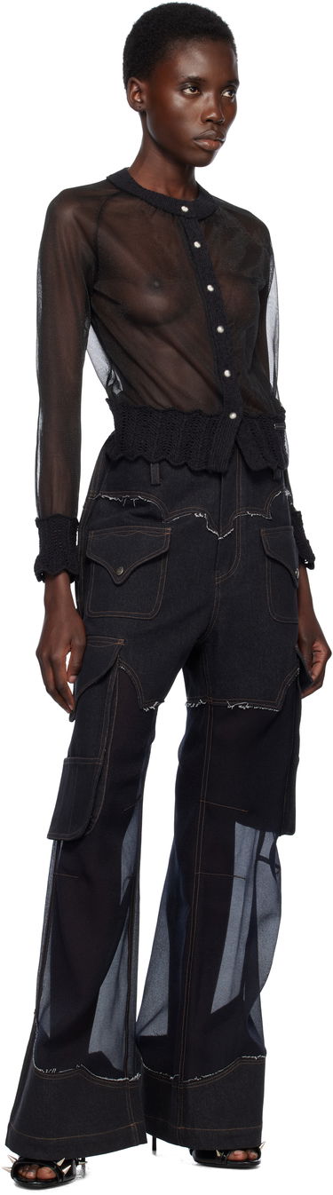 Džemper Andersson Bell Andersson Bell Sheer Knit Cardigan Crna | atb1327w, 3