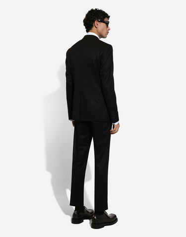 Hlače Dolce & Gabbana Dolce & Gabbana Tailored Flannel Pants Crna | GY6UETGI251N0000, 2