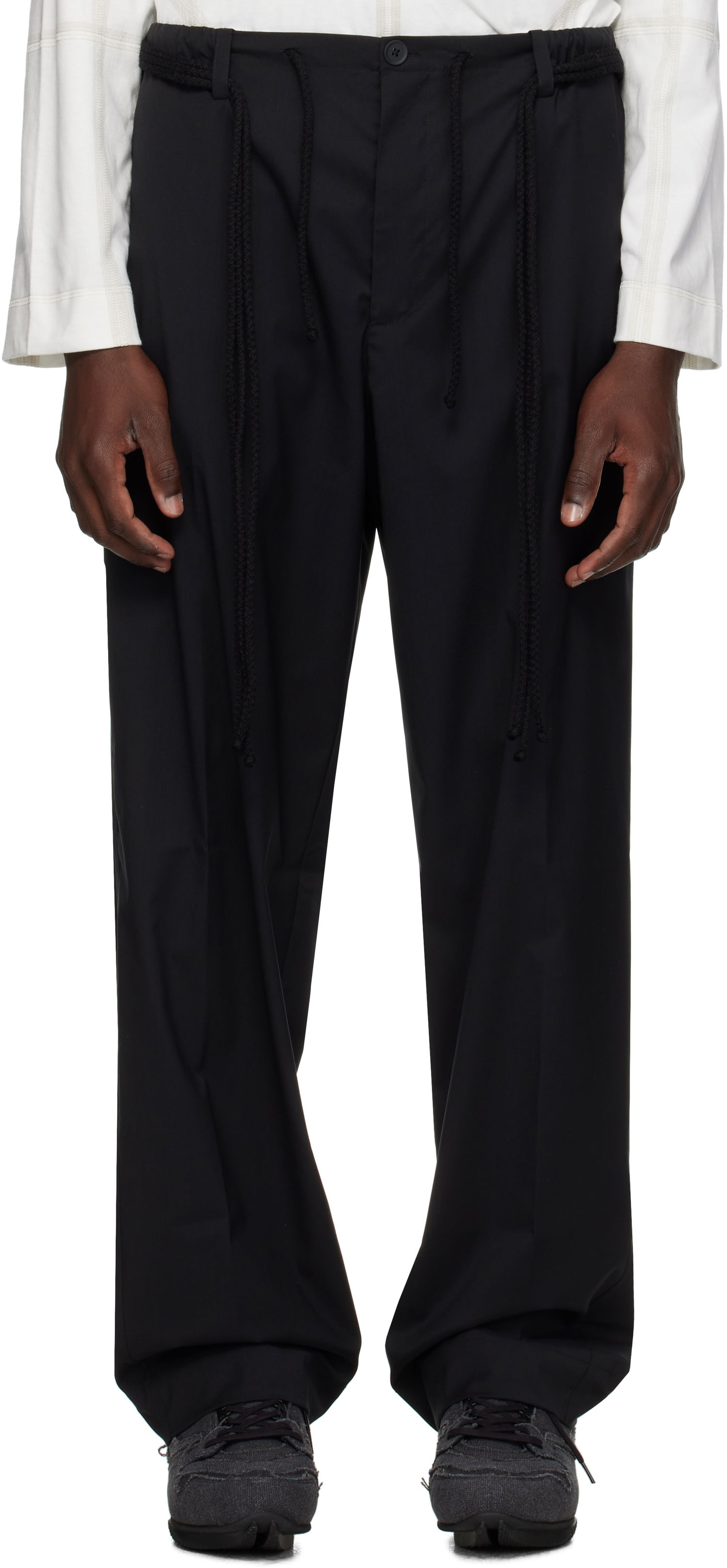 Hlače Craig Green Craig Green Elasticized Worker Trousers Crna | CGAW25CWOTRS96, 0
