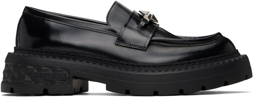 Njega cipela Jimmy Choo Jimmy Choo Marlow Diamond Platform Loafers Crna | MARLOW DIAMOND/F HKB