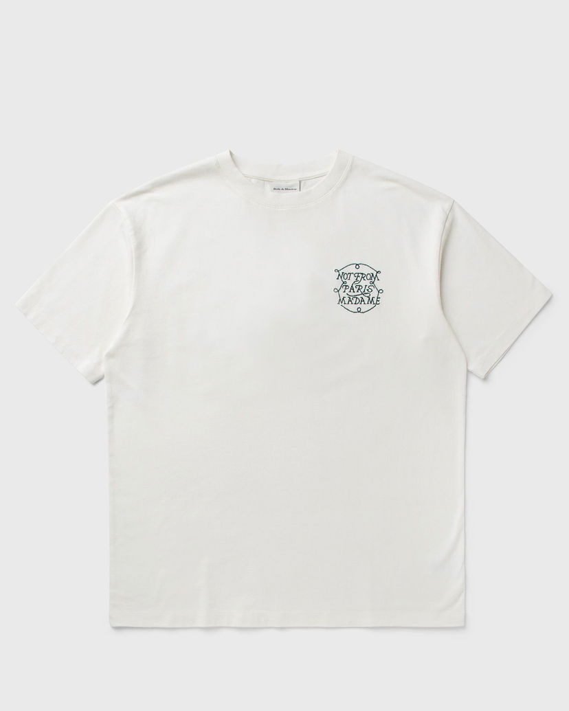 Majica kratkih rukava Drôle de Monsieur Slogan Tresses T-Shirt Bijela | H-TS259-CO134-OW
