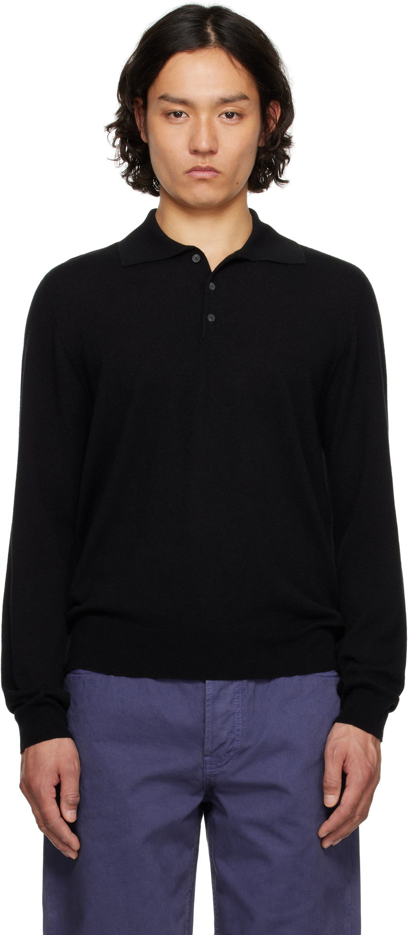 Džemper The Row The Row Judi Knit Polo Crna | 918-Y751