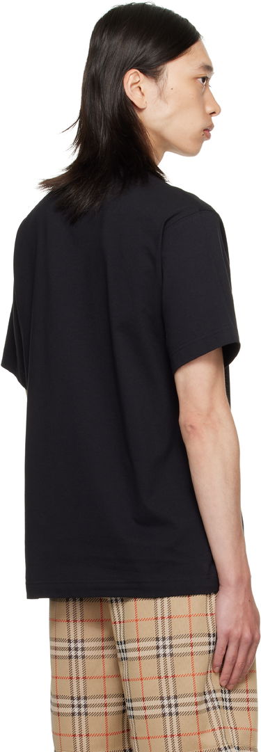 Majica kratkih rukava Burberry Burberry Gothic Logo Cotton T-Shirt Crna | 8116061, 2
