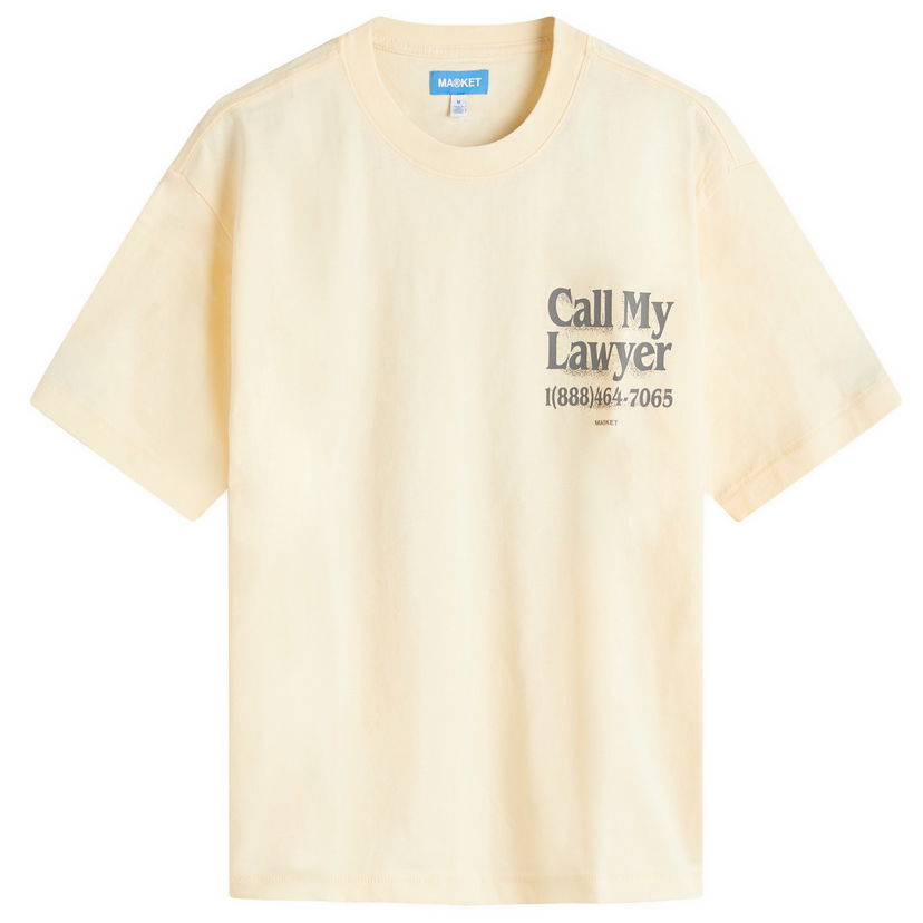 Majica kratkih rukava MARKET Call My Lawyer 3D T-Shirt, Size Large Žuta | 399002164-CRE