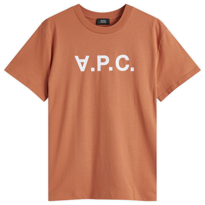 Majica kratkih rukava A.P.C. A.P.C. Men's VPC Logo T-Shirt, Size Small Narančasta | COHBM-M26384-GLA