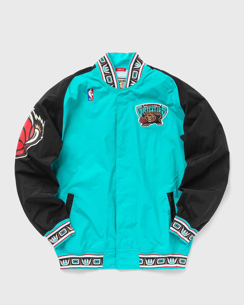 Bomber jakna Mitchell & Ness NBA Authentic Warm Up Jacket Vancouver Grizzlies 1995-96 Tirkiz | AWJKGS18063-VGRTEAL95