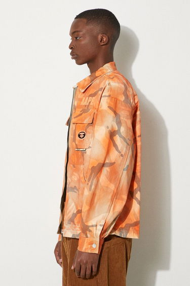 Jakna AAPE by A Bathing Ape AAPE By A Bathing Ape Camo Print Jacket Narančasta | AAPLJM7644XAM, 3