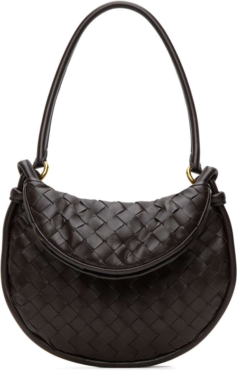 Ručna torbica Bottega Veneta Small Intrecciato Leather Shoulder Bag Smeđa | 776764 VCPP1