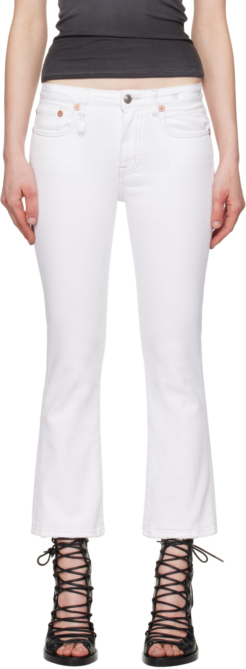 Jeans R13 R13 Kick Fit Jeans Bijela | R13W0009-895A