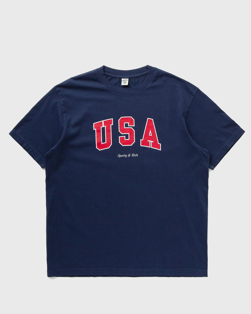 Majica kratkih rukava Sporty & Rich USA Tee Shortsleeves Tamnoplava | TO043503643BL32