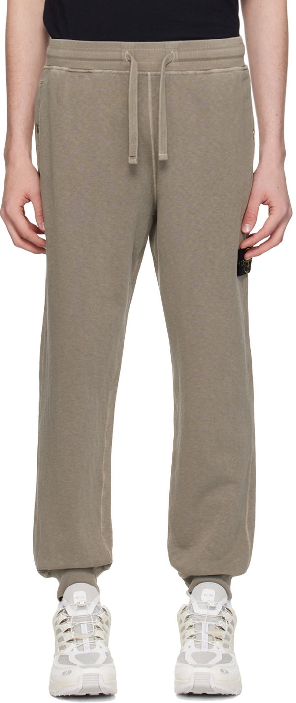 Trenirka Stone Island Drawstring Sweatpants Smeđa | 801563260