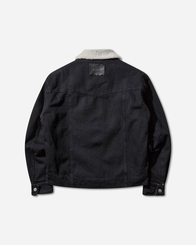 Kaputi Aries Sherpa Denim Car Coat Crna | AR7120004 Black