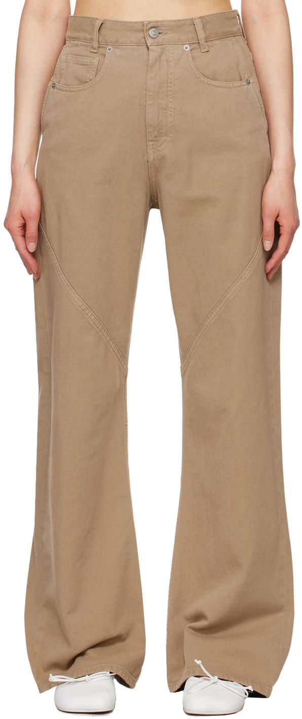 Jeans Maison Margiela Five-Pocket Wide Leg Jeans Bež | S62LB0160 S30653