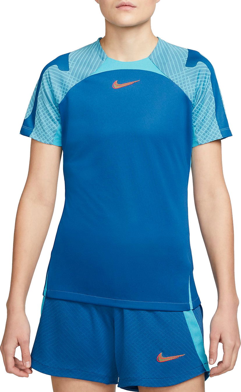 Majica kratkih rukava Nike Strike 22 Patterned Sleeve Training T-Shirt Plava | dh8840-407
