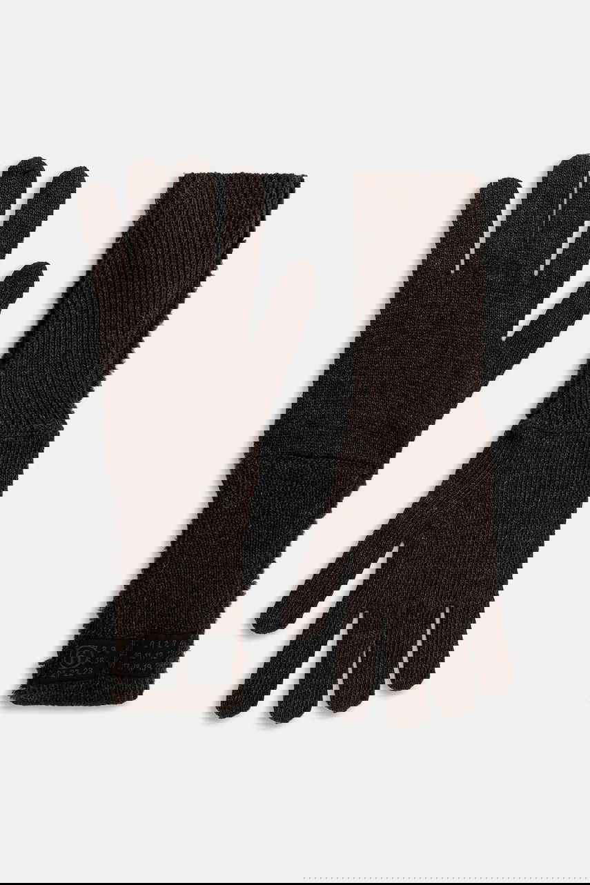 Rukavice Maison Margiela MM6 Maison Margiela Long Knitted Wool Blend Gloves Smeđa | S62TS0078.M13198.144, 0