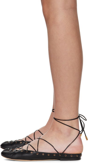 Tenisice i cipele CHLOÉ Chloé 'Chloé' Ghillies Ballerina Flats Crna | CHC25U10BRI, 2