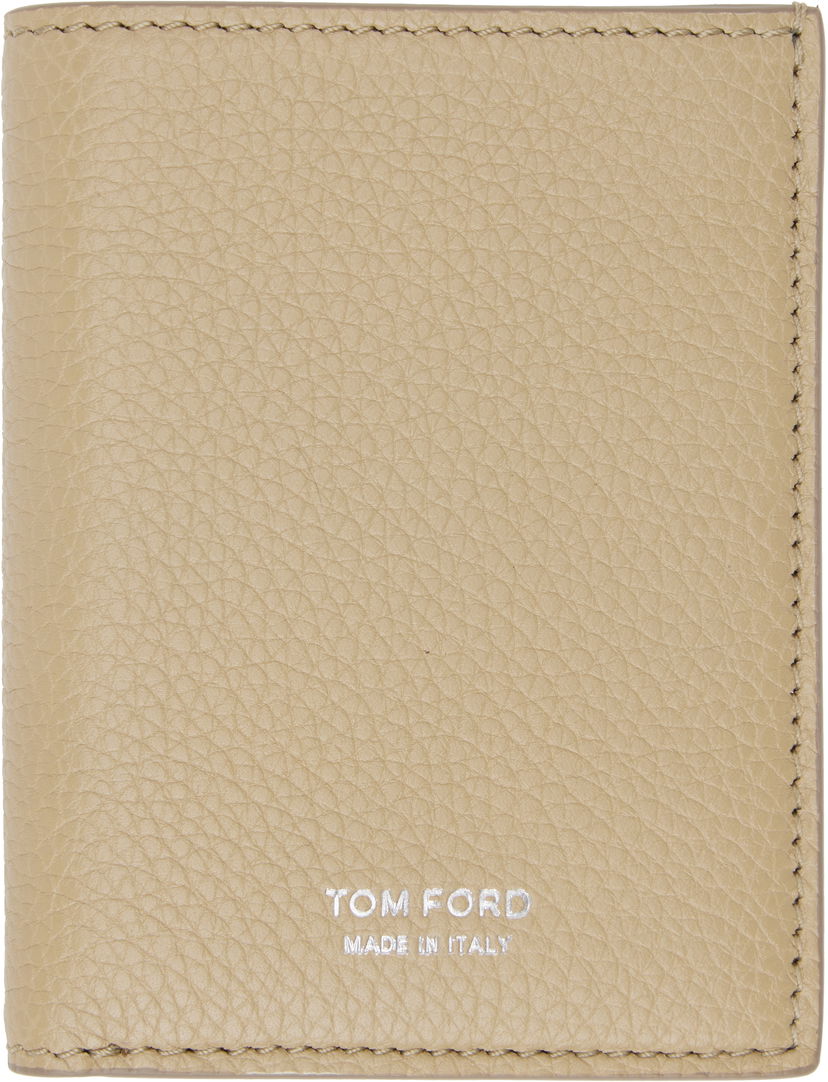 Novčanik Tom Ford Grain Leather Folding Card Holder Bež | Y0279-LCL158S
