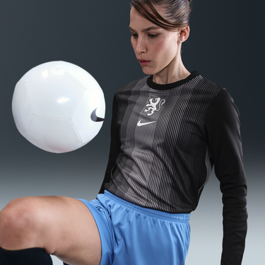 Dres Nike Netherlands 2025/26 Stadium Replica Long Sleeve Goalkeeper Jersey Crna | HQ1127-010, 3