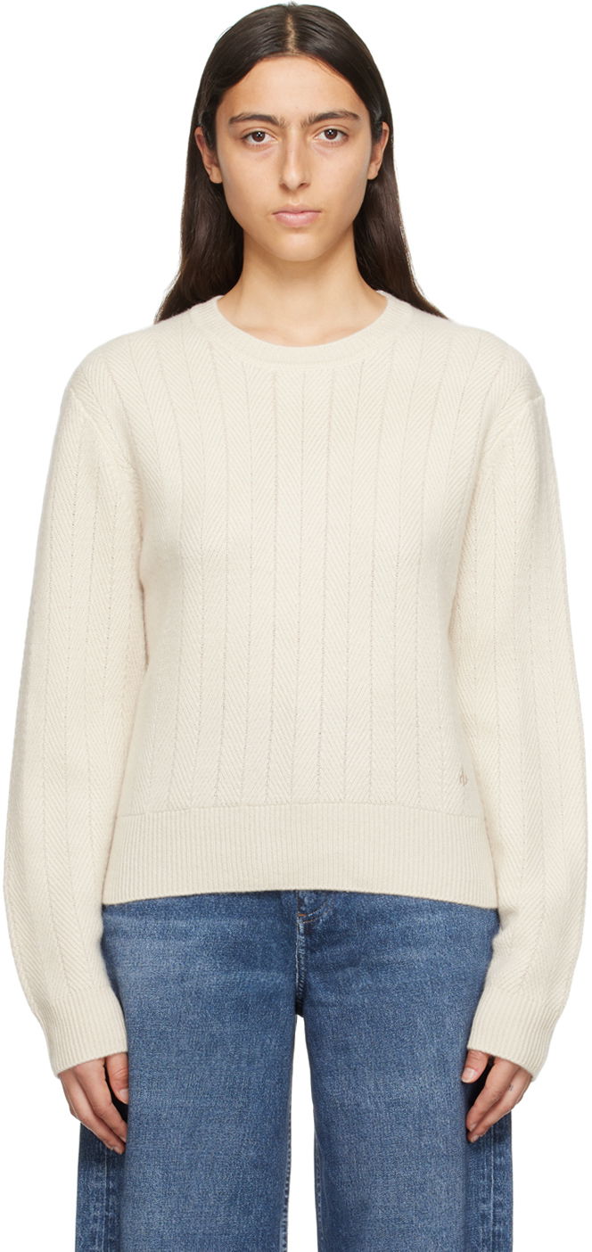 Džemper rag & bone Durham Knit Sweater Bijela | WAS23F037CC37