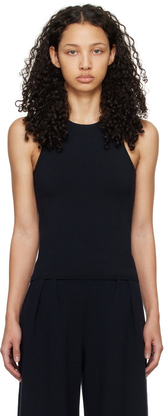 Majica bez rukava Max Mara Alfeo Tank Top Tamnoplava | 2411361071600