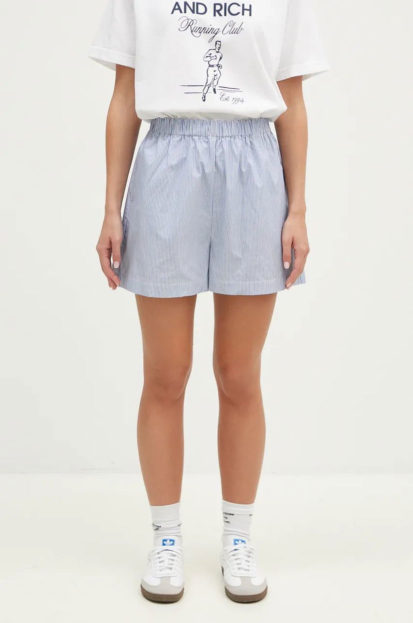 Kratke hlače Sporty & Rich High Waist Shorts Plava | SH009S409SN