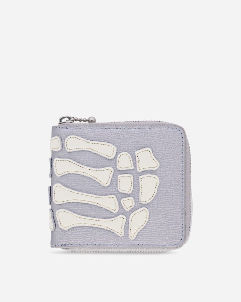 Novčanik KAPITAL Thumb Up Bone Band Zip Wallet Siva | K2503XG523 SILVER