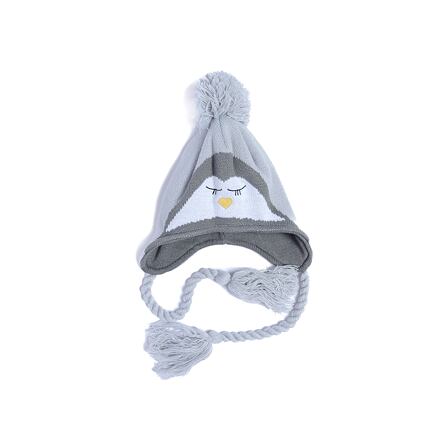Kapica New Era New Era Kids' Knit Trapper Hat with Penguin Design Siva | 60580798