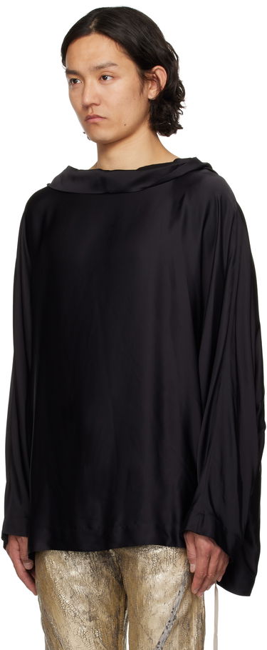 Džemper Rick Owens Rick Owens Hollywood Tunic Hoodie Crna | RR01E5702 SCH, 3