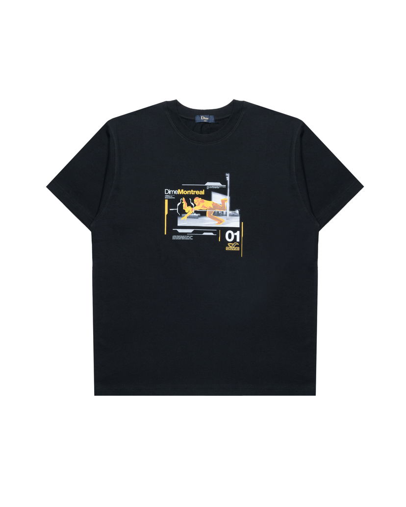 Majica kratkih rukava Dime One Step Beyond Graphic Print T-Shirt Crna | DIMEHO2465BLK