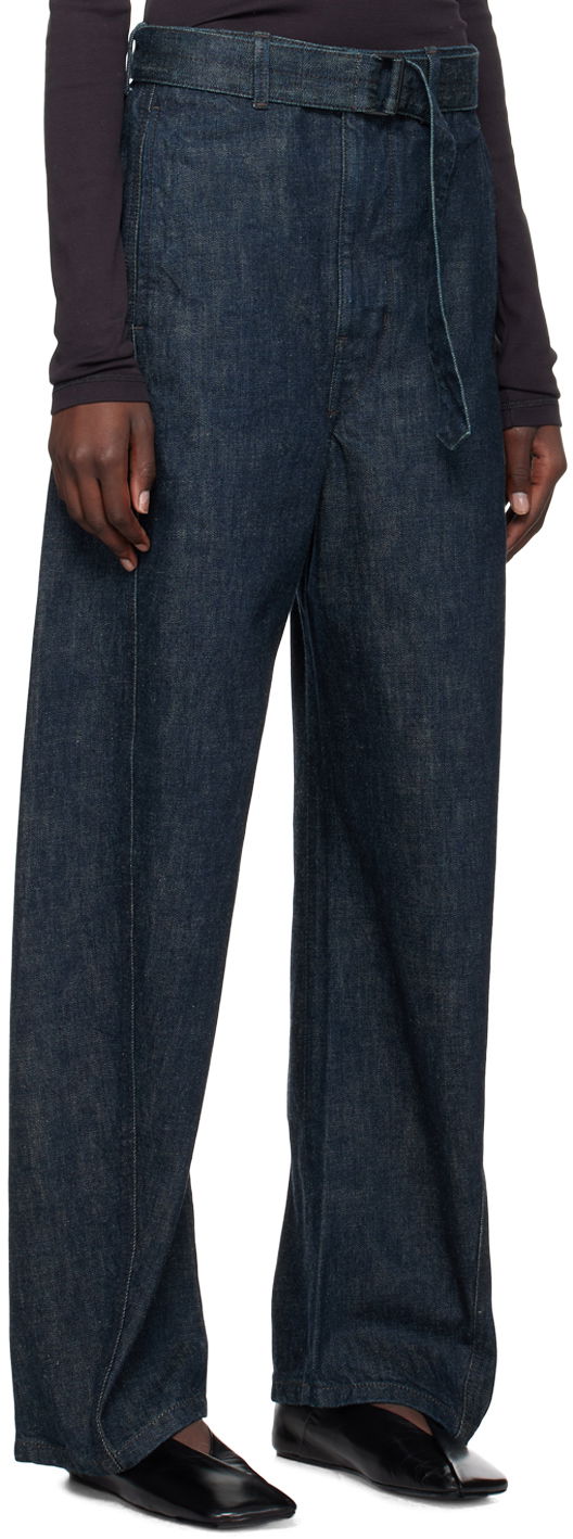 Jeans LEMAIRE Twisted Belted Jeans Plava | PA326 LD068, 1