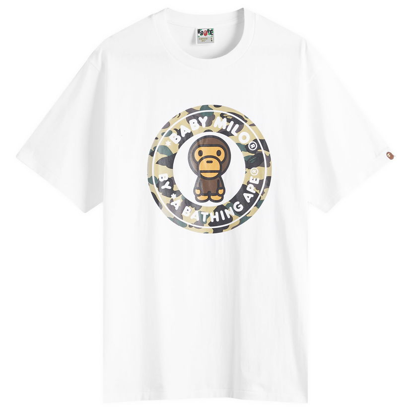 Majica kratkih rukava BAPE Bathing Ape 1St Camoilo Busy Works T-Shirt, Size L Bijela | 002TEL301004M-WYL