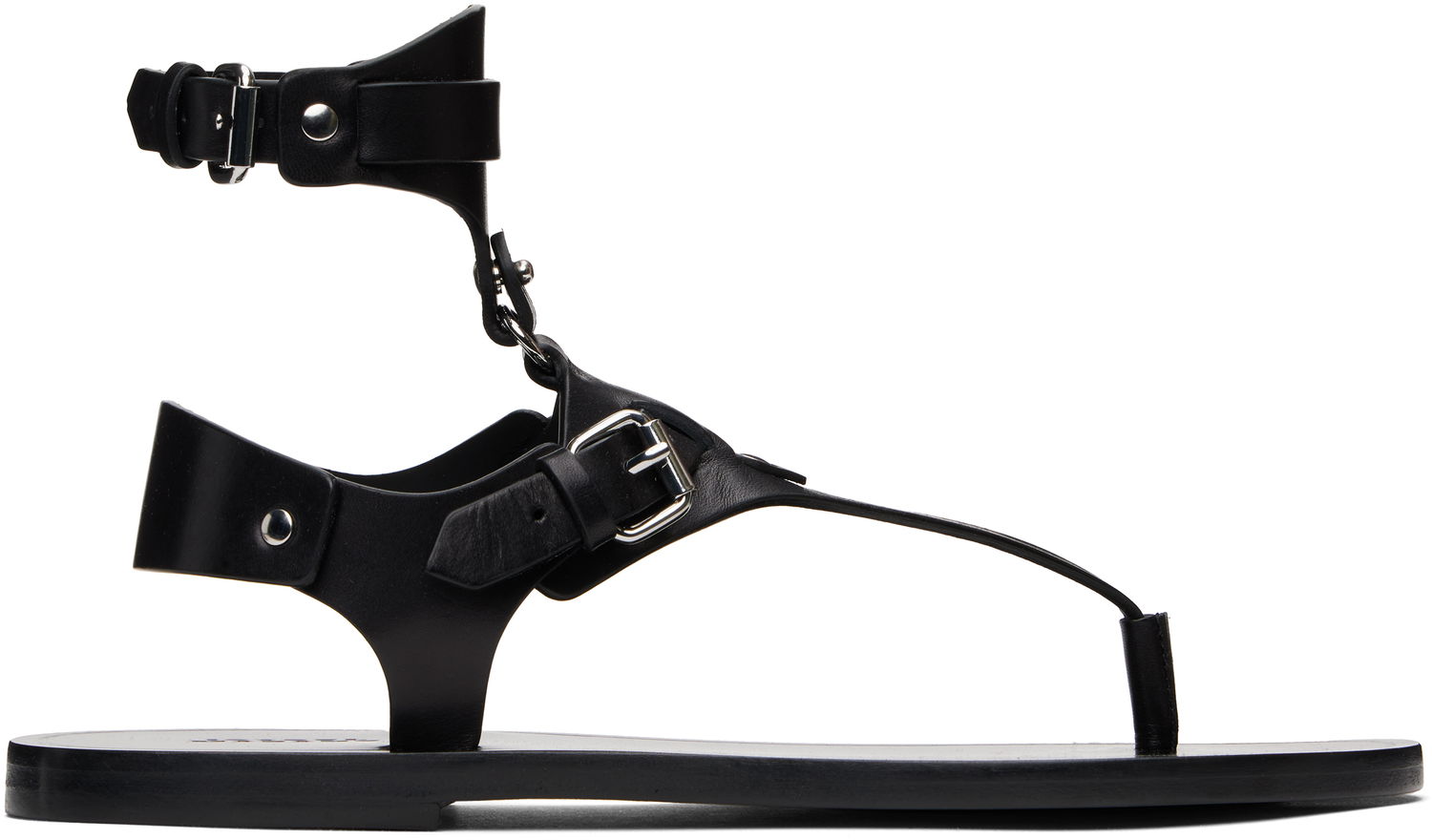 Tenisice i cipele ISABEL MARANT Eveen Leather Thong Sandals Crna | SD0250FA-C2A02S, 0