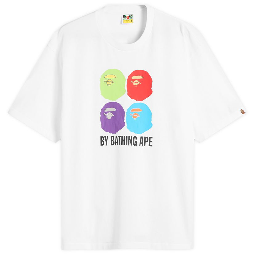 Majica kratkih rukava BAPE Multi Ape Head T-Shirt Bijela | 001TEL801318M-WHT