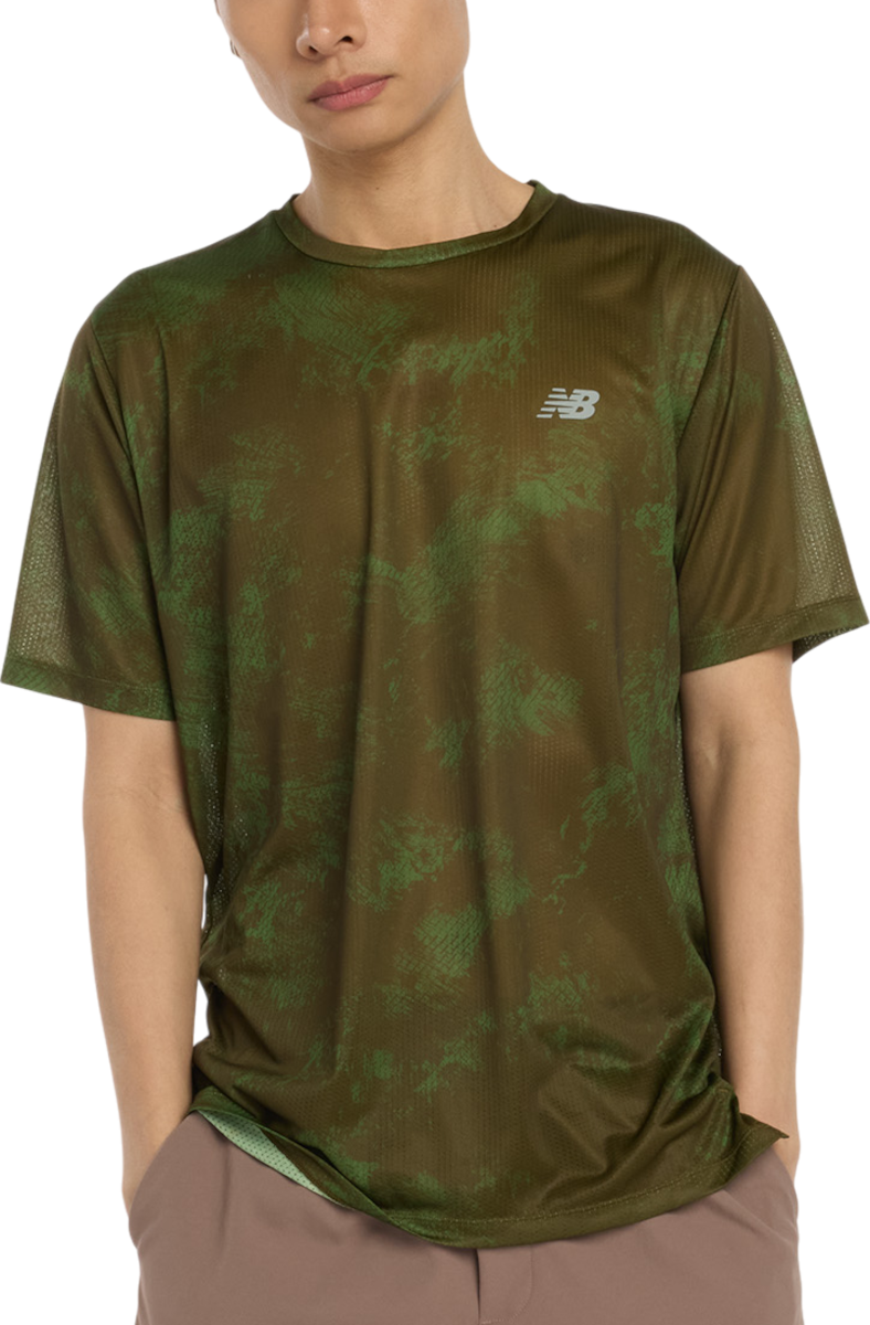 Majica kratkih rukava New Balance Athletics Printed T-Shirt Zelena | mt53201-wdl, 0