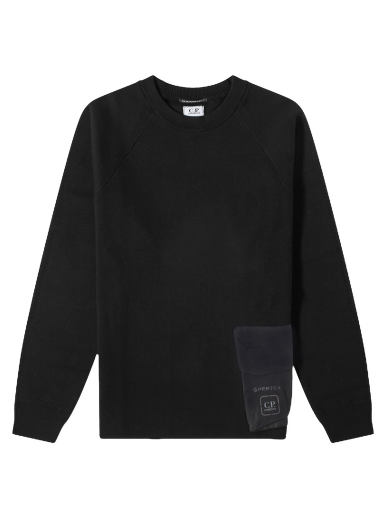 Džemper C.P. Company Double Mixed Pocket Crewneck Crna | 15CLKN020A-006599A-999