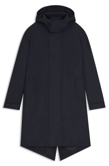 Jakna BOSS BECKHAM water-repellent hooded jacket Tamnoplava | 50553094, 0