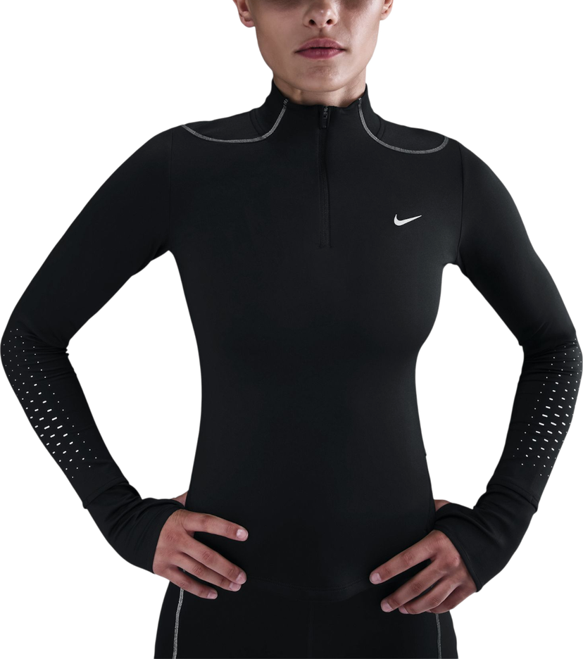 Dukserice Nike Swift Reflective Long-Sleeve Quarter-Zip Top Crna | hv2944-010