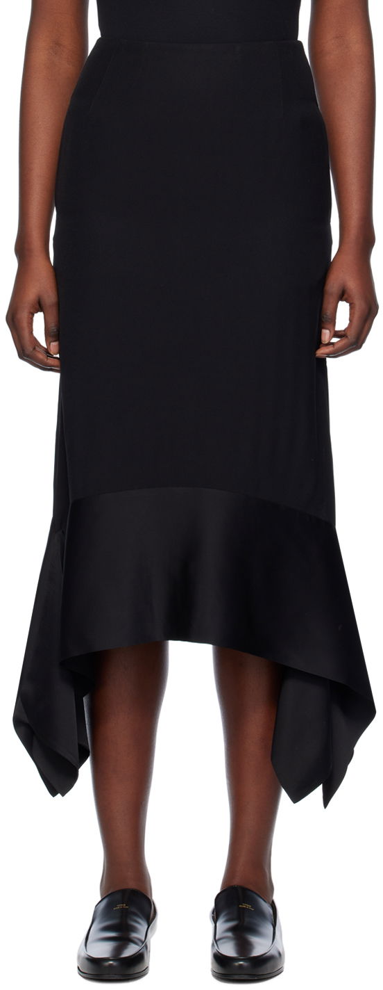 Suknja TOTEME Asymmetrical Maxi Skirt Crna | 241-WRB1016-FB0020