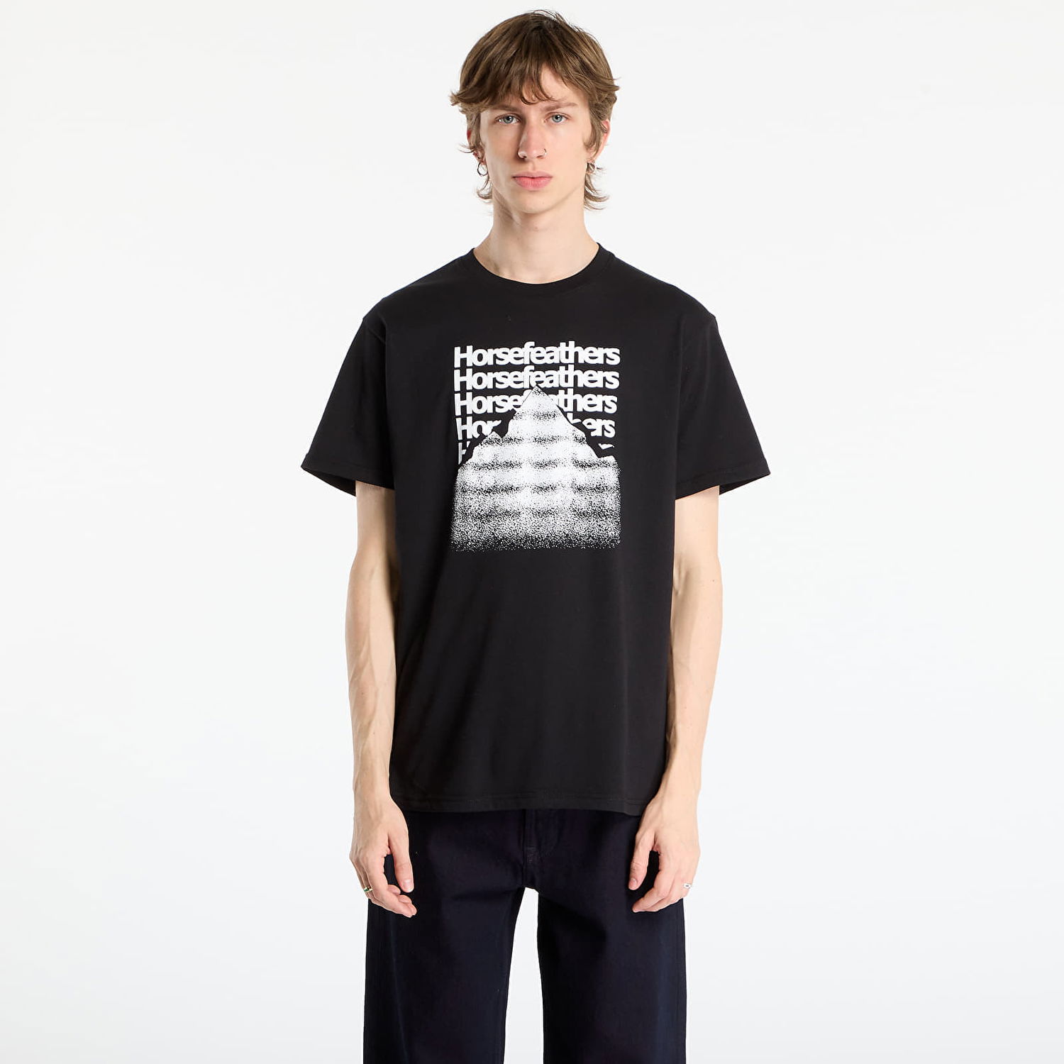 Majica kratkih rukava Horsefeathers Focus T-Shirt Crna | SM1390B, 0