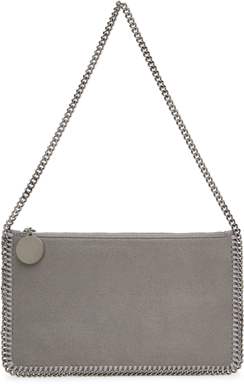 Torba za rame Stella McCartney Falabella Chain Wallet Siva | 7P0076W9132