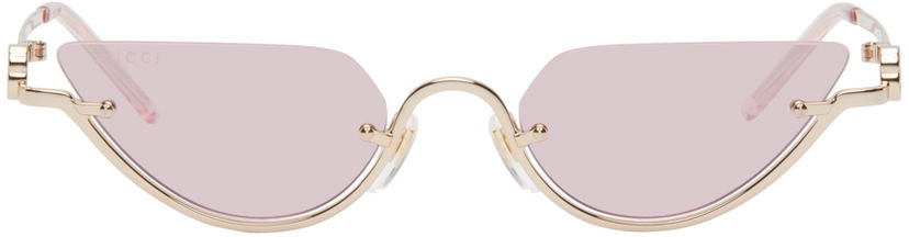 Sunčane naočale Gucci Gold Cat-Eye Sunglasses Ružičasta | GG1603S