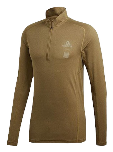 Dukserice adidas Originals adidas x Undefeated Running Half-Zip Sweatshirt Khaki/Tactile Khaki Smeđa | CZ5944