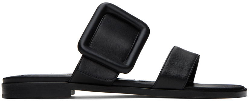 Dodaci Manolo Blahnik Manolo Blahnik Tituba Leather Sandals Crna | 419-0691