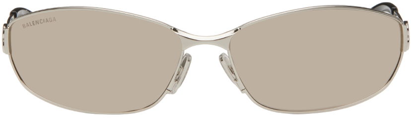 Sunčane naočale Balenciaga Rectangular Sunglasses Siva | BB0336S-006